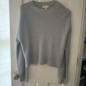 BP Gray Ribbed Crew Neck Sweater